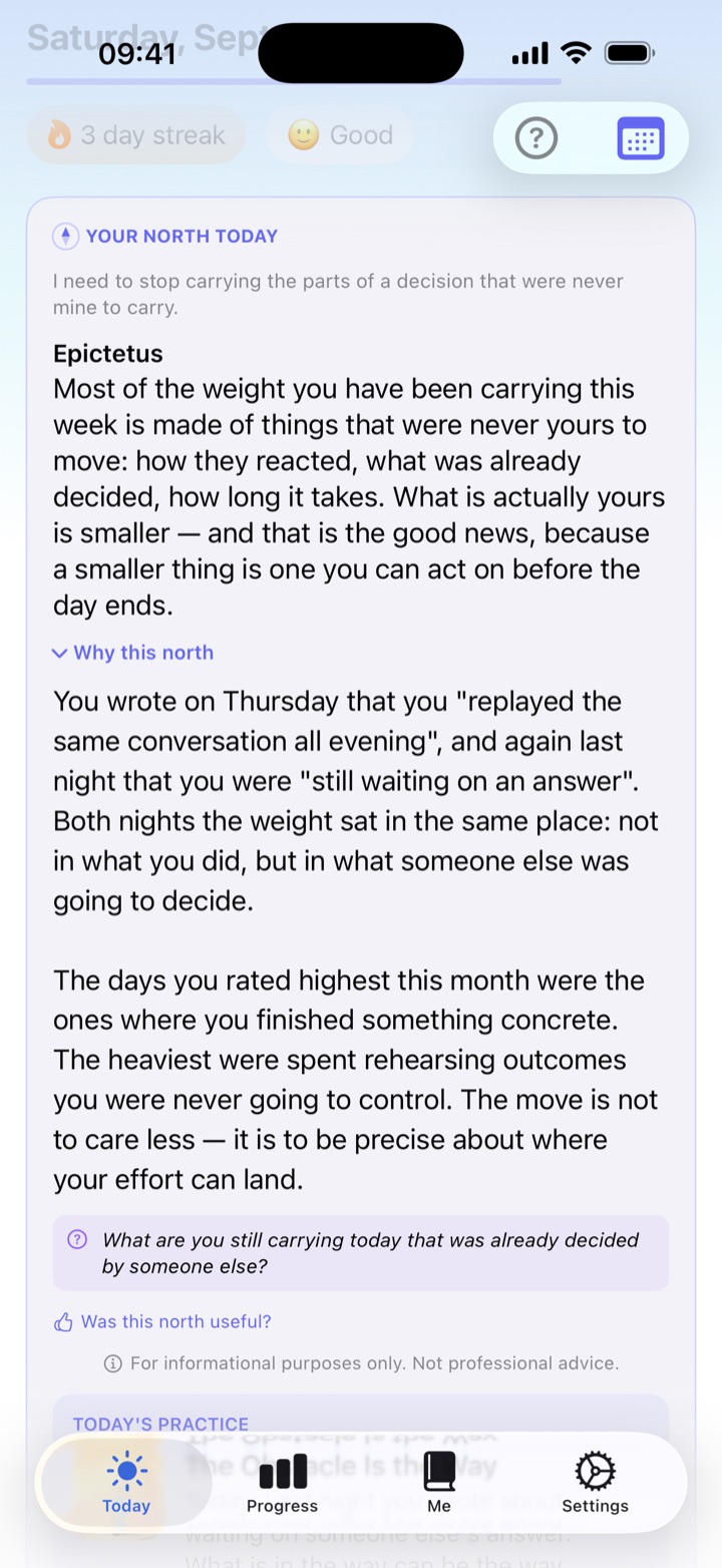 Northe explaining why it chose today's north